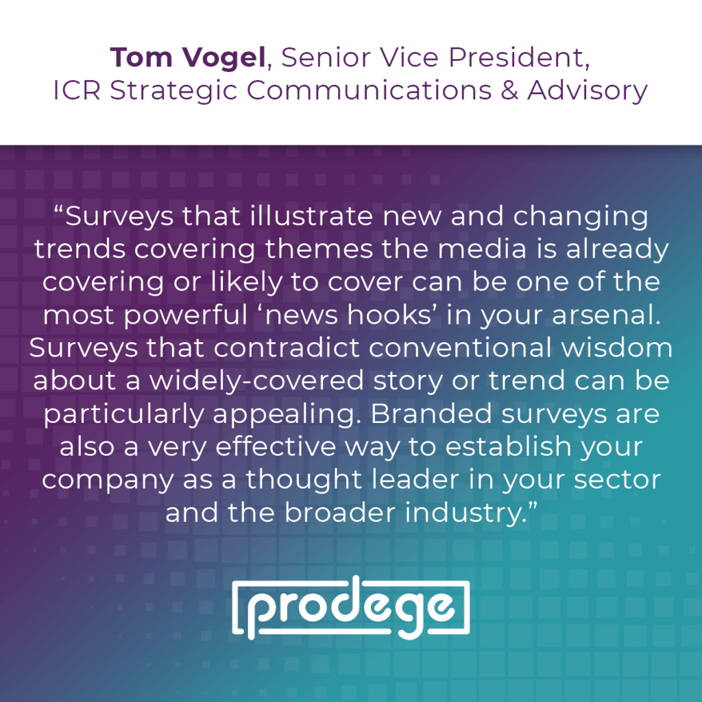 Tom Vogel, Senior Vice President of ICR Strategic Communications & Advisory, weighs in on the importance of public relations in market research