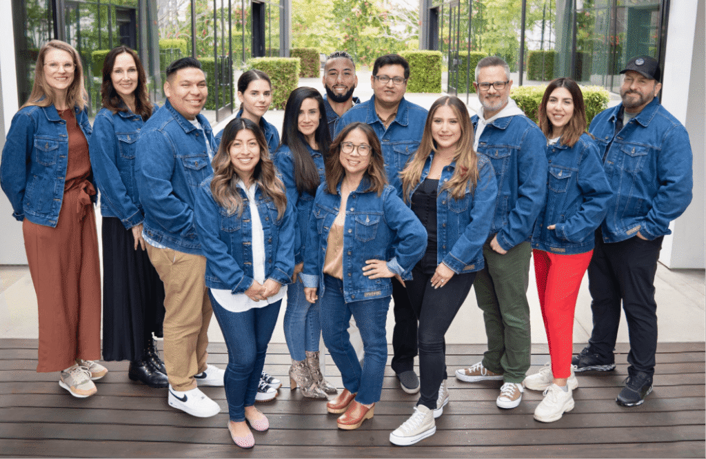 A group photo of some of the team