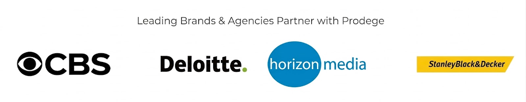Leading Brands & Agencies Partner with Prodege: CBS, Deloitte, Horizon Media, Stanley Black & Decker